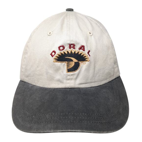 Doral Strapback Hat Beige One Size Adjustable Colorblock Outdoor Ahead - Picture 1 of 9